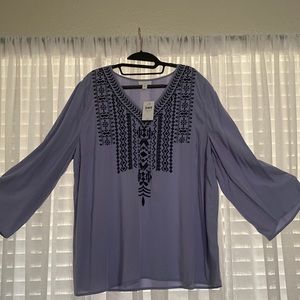 J. Jill, NWT, Blue blouse